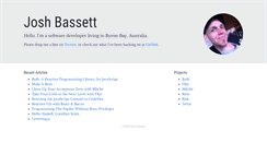 Desktop Screenshot of joshbassett.info