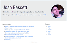 Tablet Screenshot of joshbassett.info